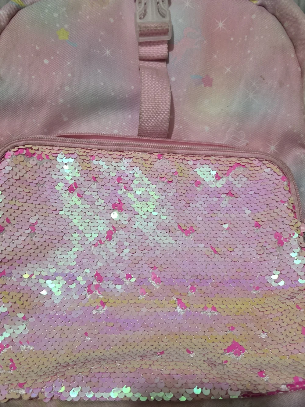 Pink Sequin Women's Backpack - Sparkling Pink Tote